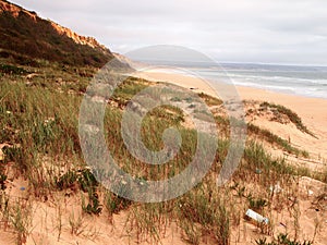 Costa da Caparica, a natural reserve and PortugalÃ¢â¬â¢s largest contiguous beach photo